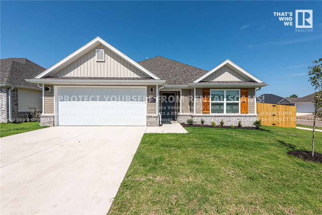 COMING SOON! Available approx. 6/16/25! Check out this stunning 3 bedroom 2 bathroom home located just minutes away from schools, parks, trails, eateries, and a short drive to the University of Arkansas! Head inside to the open concept living room and kitchen featuring LVP flooring, gas log fire place, island with breakfast bar, and ample cabinet space! Flow over the primary bedroom with walk in closet & private ensuite feat: double sink vanity, bathtub, and separated walk in shower! Don't miss the beautiful, fenced in backyard! *No pets. *Available date may change. Property is tenant occupied - do not disturb the tenant. **Tenant is responsible for all utilities and lawn care/maintenance.