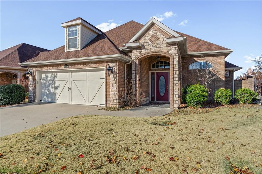 OFFERING A ONE-YEAR HOME WARRANTY!
Welcome to this inviting patio home with a comfortable and well-designed 2-level layout in Rogers. Step inside to a warm living room with a gas-log fireplace and an open dining area that flows right into the kitchen. The main level features two bedrooms: a spacious primary suite with a walk-in tub, and a second bedroom with its own large ensuite, perfect for guests, multigenerational living, or a private office. A guest half bath adds everyday convenience.

Recent upgrades include a new HVAC (May 2025), new water heater (Nov 2024), and two electric vehicle plugs. Upstairs, you’ll find two more bedrooms and a bright full bath. Enjoy low-maintenance living with front-yard care provided, plus access to the community pool, clubhouse, playground, and nearby trails.

Close to local favorites - 4 miles to the Walmart AMP, 1.7 miles to Mt. Hebron Park, and about 15 minutes to XNA. Restaurants, groceries, and entertainment are all just minutes away. Schedule your showing today!