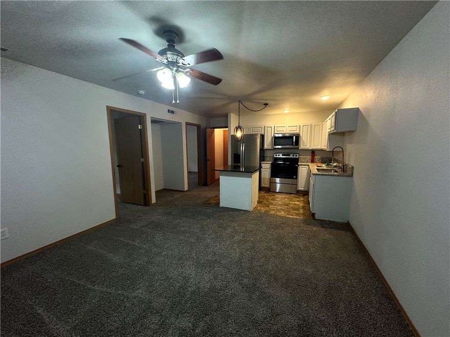 Quiet country living close to Crystal Lake just inside city limits. Spacious 2 bedroom 1 bathroom units. Free Wi-Fi. Recently remodeled. Granite countertops. Fridge, oven range, dishwasher, and microwave included. On site coin operated laundry room.