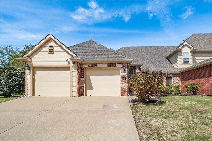 Welcome to easy, low maintenance living in the gated Shadow Valley Subdivision!  This beautifully designed one-level townhome offers 3 bedrooms, 2.5 baths, and an open-concept layout perfect for everyday living and entertaining. The spacious kitchen flows seamlessly into the dining and living areas w/ a wet bar, creating a bright and inviting space. Enjoy outdoor relaxation on the covered back porch overlooking a nice grassy area. Situated on a desirable corner lot, this home combines comfort, convenience, and style in a sought after community offering social, tennis and golf, perfect for all lifestyles. Social Membership Conveys.