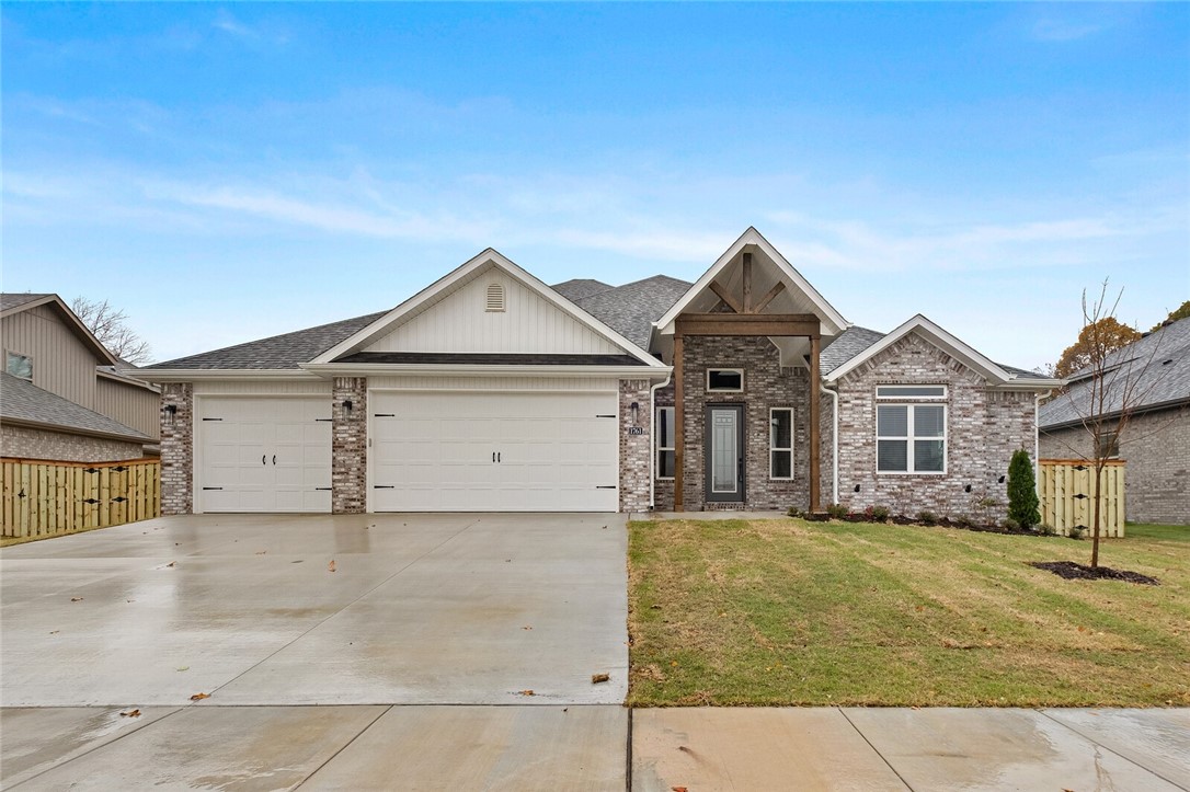 Seller will pay $7,500 closing costs with $3000 preferred lender credit. Buyers must use the seller's preferred lender to take advantage of these incentives. The seller will pay up to $7,500 in closing costs with the buyer's lender of choice. This stunning new construction is an open floor plan, has 4 bedrooms and 3.5 bathrooms, perfect for a growing family or those who love entertaining. You'll love spending time outside on the large covered porch with an outdoor fireplace. The primary bathroom features a beautifully tiled shower and a large wrap-around closet. Upstairs, you'll find two additional bedrooms, a bonus room, and 1.5 bathrooms. Please note that the pictures are not of the actual house but of a similar plan and finish. Keep in mind that the house is still under construction. Taxes are based on land only.