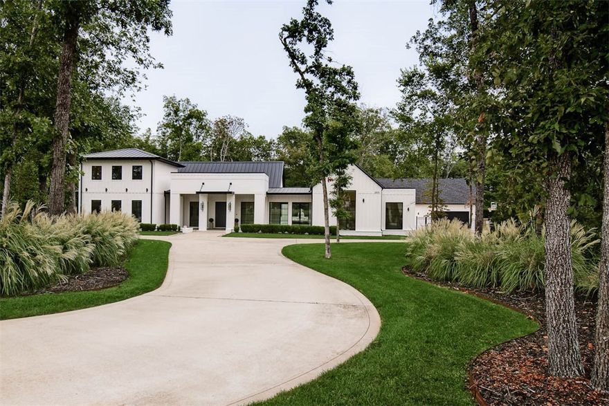 First-ever Opportunity to Own this Luxuriously GORGEOUS, One-of-a-Kind, Contemporary Split-Level with a Dash of Modern Farmhouse, a Drop of Coastal Elegance & Generous Amounts of Thoughtfully Designed, Globally Inspired Artistry; all Nestled in a Private Cul-de-Sac on 3.31 Acres in the Exclusive Copper Ridge Estates. Sumptuous Open Floor Plan, Soaring Ceilings & Rooms w/ Purpose Offer Ease of Lifestyle & Room to Breathe While Exquisitely Appointed Built-Ins & Elevated Architectural Details Bring Joy at Every Turn. Superior Craftmanship Built to Last, Every Detail has been Custom Designed, incl the Exquisite Bonus ADU above the 4 Car Garage features a State-of-the-Art Office Space, 4 Beds & Full Bath. 4 Bedrooms in Main House, 3 Baths, 2 Living Rooms, Dance Studio, Exercise Room, Mud Room, Gorgeous Eat-in Kitchen & a Pantry that will Knock Your Socks Off! Hot Tub, Fire Pit w/Built-in Seating, Custom Treehouse, Lighted Basketball Court & Gorgeous Interior Courtyard Will Further Inspire in this Private Oasis.