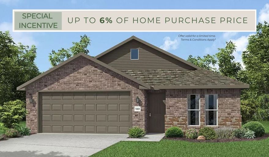 This gorgeous 4 bedroom home is ready to be filled with your family and
friends! Natural light streams into the living and kitchen area so you can
enjoy a spacious and airy family area with a dedicated dining space. Available
space is truly maximized in this home with a large walk-in master closet, a
dedicated laundry space and linen closet, and a backyard patio so you and
your family have room to breathe and grow.

*Taxes subject to change based on new construction.*