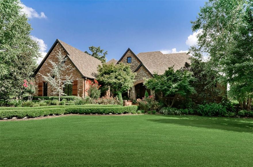 Some people journey for thousand of miles hoping to find peace and serenity.You just found the perfect home in the perfect location.Your own custom built former Parade of  Homes winner is waiting.Beautiful woodwork,custom hardwood floors,special designer doors,crown molding,open kitchen and dining area provides plenty of seating.Study,Media Room w/equipment conveys. Covered Outside dining area,Pool with rock formation and water feature,Beautiful landscaped grounds, and a deep spring feed private lake.