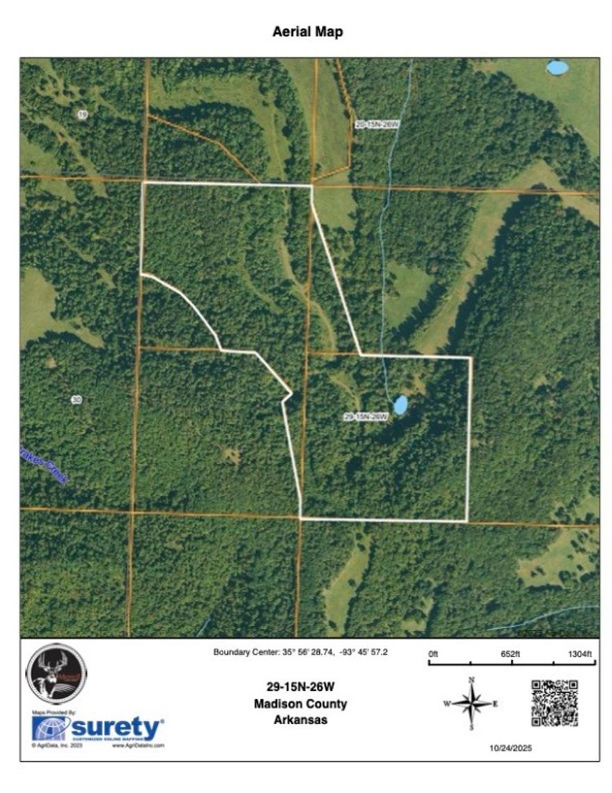 PENDING BEFORE PRINT - Properties with this type of versatility don’t come along often—86± acres in Madison County priced under $3,000 per acre with close proximity to the heart of Northwest Arkansas is a rare find. Enter from the deeded easement and climb to the main ridge, an ideal stand or blind location with excellent vantage points for catching a mature buck cruising in the mornings. Once extensively managed for hunting, this ground has had little to no pressure in recent years. Existing ATV trails show off scrapes & rubs while grown-up fields provide prime bedding and natural forage. Hunters will appreciate the diverse “edge” habitat that attracts wildlife year-round. Reclaim these fields for food plots and picture gobblers strutting come spring. Features include a spring-fed pond, older cabin site, and multiple clearings separated by mature timber creating ideal stand locations. Hunt deer, turkey, bear, and small game or enjoy a secluded retreat just 45 minutes from Fayetteville.