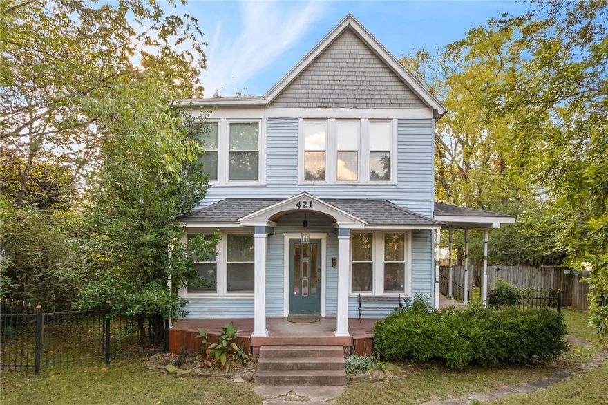 Located in the May-Lecta-Sweet Historic District, this charming Victorian-style home has a lot of character and offers a blend of traditional styles and modern updates (e.g. new energy-efficient windows). From the vintage staircase to the newly-tiled backsplash, the interior provides a touch of style while the exterior boasts a variety of attractive features, including a private backyard, decorative rod iron fencing, and wraparound porch. In addition to new energy-efficient windows, other updates include new flooring and light fixtures. Last but not least, the home’s location on the tree-lined streets of the May-Lecta-Sweet Historic District puts you in close proximity to the UAFS campus, Creekmore Park, the FS Regional Art Museum, and other culture and entertainment opportunities. Unique, one-of-a-kind homes like this are rare and don’t last long — Call to schedule your showing today.