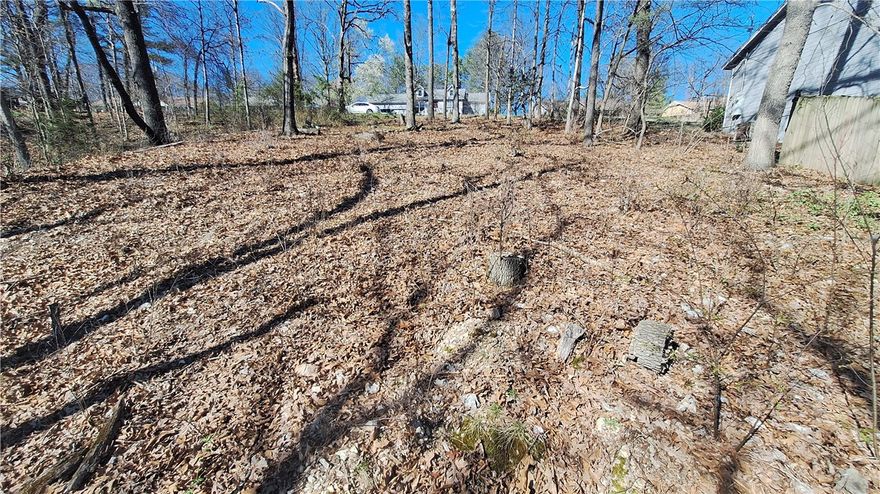This Bella Vista lot offers a fantastic location for outdoor lovers and adventure seekers. The property is partially cleared and features a slope. Located just minutes from the scenic Tanyard Creek trails, Lake Avalon, Bella Vista Country Golf Club, and the adrenaline-pumping Huntley Gravity Park, you'll have easy access to some of the area's best hiking, biking, and outdoor recreation. Whether you're planning your forever home or a weekend getaway, this lot is a prime spot to enjoy nature, adventure, and convenience all in one.