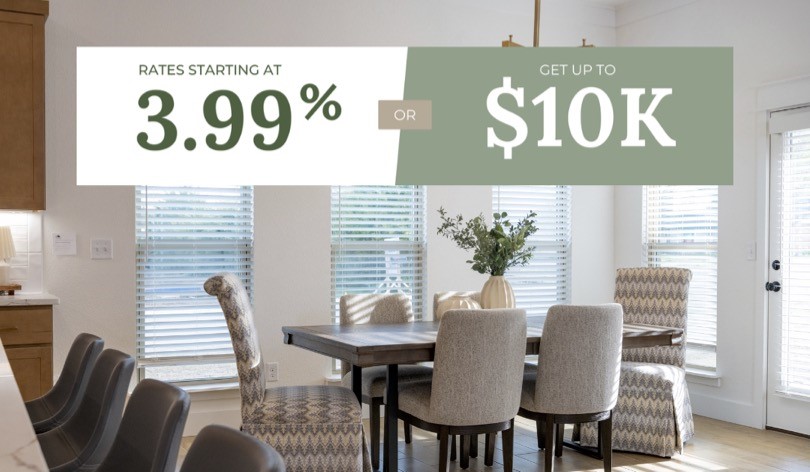 *BUILDER OFFERING UP TO $10K IN FLEX CASH!*
This plan series offers over 2,000 square feet of living space, it features
a formal dining room, and a spacious family area for plenty of room to
play and dine. The primary suite includes two bathroom vanities, walk-
in closets, and separate tub and shower. Also ejnoy the open layout
living area and a large single level island in the kitchen.
Taxes subject to change based on new construction.