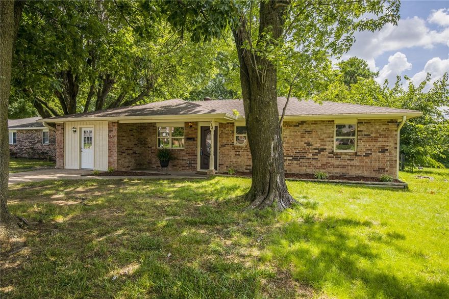 Cute and clean home, with all new carpet and paint! Updated kitchen and brand new interior and exterior doors, along with new ceiling fans.  Mature trees shade the front and backyard, with a covered front patio, and covered deck off of the back allows you to enjoy the birds and private backyard. Extra bedroom, bonus, or office added with garage remodel. Large utility room! Schedule your private showing today!