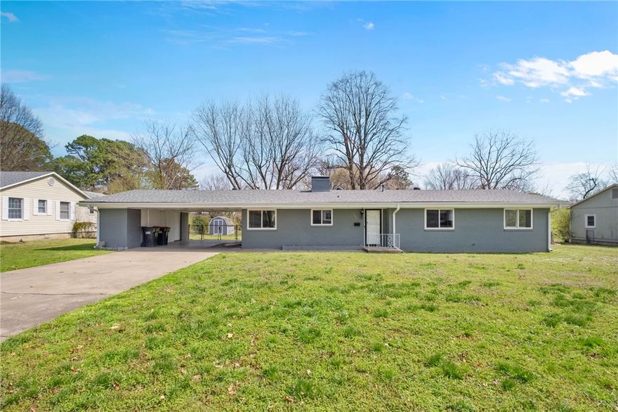 Back up the moving van today! This home is move-in ready! New roof, new ceiling insulation, All new windows, and sliding glass door, new guttering, new exterior paint,  all new waterproof vinyl flooring, all new interior paint, new gas cooktop, newer wall oven, new range vent, new granite countertops, all new fixtures: sinks, faucets, toilets, lighting, fans, cabinet pulls, new water heater, gas logs installed in fireplace, converted the fuse box to circuit breaker box, new registers, new electrical outlet plugs, both bathrooms are all new except the cabinets which have been painted and new pulls. Huge fenced-in backyard, and 8x10 storage shed painted to match conveys.