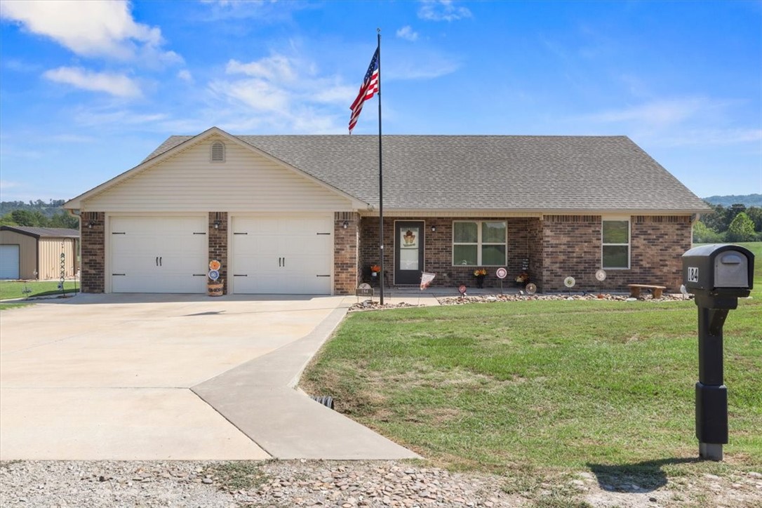 Welcome to this beautiful 3-bedroom, 2-bathroom home offering 1,676 sq. ft. of living space on 1.5 acres. Built in 2019, this property blends modern comfort with a peaceful country setting just minutes from town and close to Lake Ludwig. Inside, you’ll find vinyl plank flooring, a split floor plan, and an open kitchen designed for both function and gathering — complete with a large oven, electric cooktop, island seating for four, and a spacious pantry. The primary suite features a double vanity, oversized walk-in shower, and generous walk-in closets. Step outside and experience outdoor living at its best. Relax on the front or back porch while taking in breathtaking views of the surrounding countryside. Entertain guests or enjoy quiet evenings under the impressive gazebo, complete with four oversized double swings — perfect for conversation or relaxation. A fire pit area provides the ideal backdrop for starlit gatherings, while the well-maintained shop offers space for projects, hobbies, or extra storage.