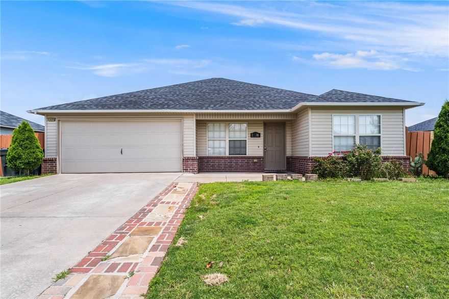 This lovely home in the well-established Eastview Subdivision is nestled near everything in Springdale. With four bedrooms and two bathrooms, it is extremely desirable for a family or as part of an investor's portfolio. All systems are in good condition and cosmetically look great. The seller is in the process of adding new flooring to the laundry room, and new carpet to the Master and middle bedrooms. Roof replaced in 2022, and HVAC fully serviced in 2023. All freshly painted indoors. Four bedrooms, two bathrooms, built in 2016.