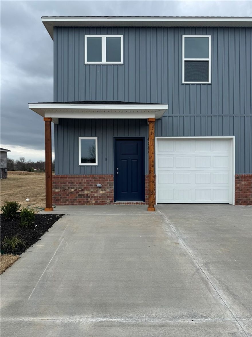 Introducing The Stockwell, a beautifully designed two-story duplex located in a newly developed community. This modern home offers three spacious bedrooms and two and a half bathrooms, providing the perfect blend of comfort and style. The bedrooms are situated upstairs, offering a peaceful and private retreat, with the master suite featuring generous closet space. The other two bedrooms are equally spacious, ideal for family or guest use. The main floor is home to an open-concept living area, perfect for both relaxing and entertaining. A convenient half bath is located downstairs for added convenience. The well-equipped kitchen boasts sleek countertops, modern appliances, and ample storage. With a one-car garage for secure parking and extra storage, The Stockwell is both practical and stylish. Located in a vibrant, growing community with easy access to local amenities, parks, and schools, this home is the perfect choice for those seeking a comfortable, low-maintenance lifestyle.