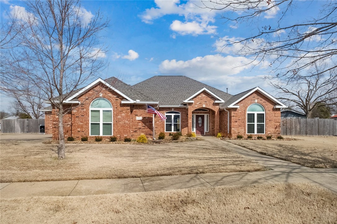 Homes RARELY come to market in the highly sought-after Glenbrook subdivision. Bike/walk to all Bentonville has to offer including Crystal Bridges, Amazeum, Alice Walton School of Medicine, Orchard & Memorial Parks, Trails, the Bentonville Square and MORE! Located less than a mile from I-49 and the new Walmart HQ this is a commuter's dream. This quality Tall Oaks Construction home has a perfect split floor-plan. The primary suite bath has been remodeled down to the sheetrock. An ensuite 2nd bedroom makes a great MIL area and the Jack&Jill bedrooms are spacious. In addition to 4 BR/3.5BA, the home boasts a dedicated executive office, formal dining room, formal living room/parlor, cozy family room with FP, all hard-surface floors and EIK. Enjoy evenings on your East facing back patio easily accessed from living spaces or privately from your primary BR. Reach out for a full list of updates. A few include roof-2024, all windows-2023, EV Charger with dedicated circuit-2021, HVAC-2020 and many others. Make Glenbrook home!
