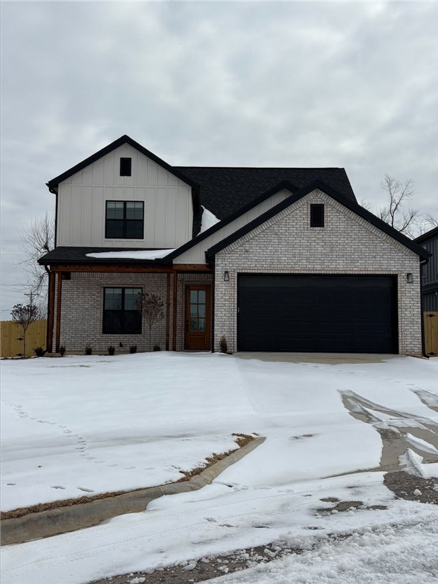 Located just north of the Pinnacle Hills district, this beautiful 3 bed/2.5 bath home is newly built and totally move-in ready! Featuring a large upstairs game room, tall ceilings, a grand open feel, and a spacious corner lot, this 2,170sf home is an ideal gathering place for friends and family. Several luxurious finishes catch the eye, including elegant full height quartz backsplash in the kitchen, intricate black and gold accent pieces, and designer tile finishes throughout. The master suite boasts a grand walk-in closet, beautiful vanity fixtures, and a frameless shower door which draws attention to the floor-to-ceiling tile. The 2nd floor possesses a unique level of customizability. Whether your needs demand a 4th bedroom or you prefer to enjoy an extra living area, this surplus of upstairs space is conducive to various uses. Call to schedule an appointment to see inside today!