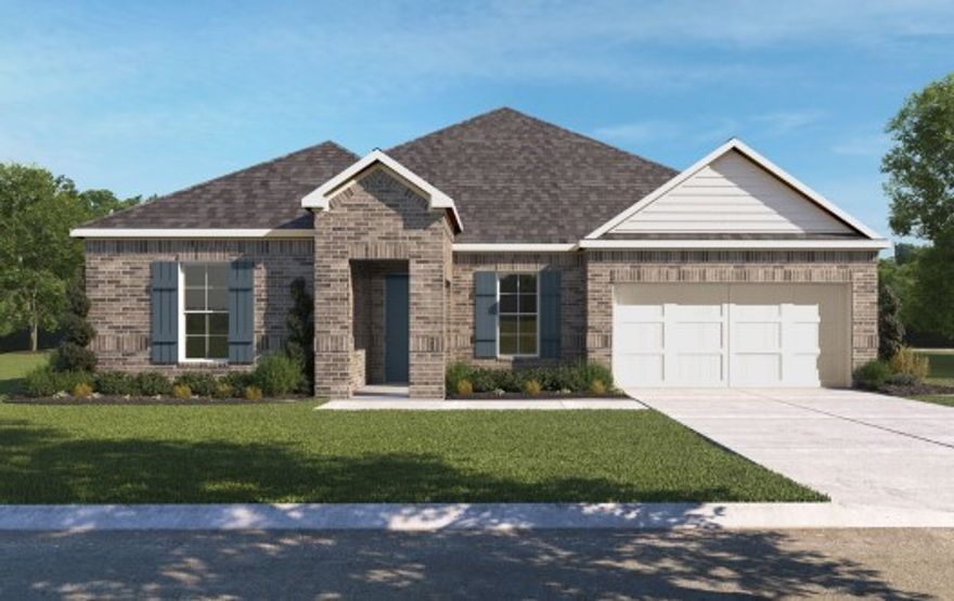 Fabulous Frisco plan in Noah’s Landing in Springdale, AR! These homes create a welcoming and comforting environment with open floorplans, an electric fireplace with a poplar mantle in the living room, and LVP throughout single-story homes. In the kitchen, you will find a gas range, quartz countertops, and 42’’ cabinets! The primary ensuite features quartz countertops, tile flooring, a walk-in shower with tile walls, and a freestanding tub! Each bedroom and the living room will have a ceiling fan. These homes will feature 4-sides brick with Hardie® siding (per plan), and a covered back patio (per plan) and a landscape package. You will enjoy the programmable thermostat that allows you to control your environment with the touch of a button! Taxes and parcel TBD. Taxes and HOA dues are approximate.