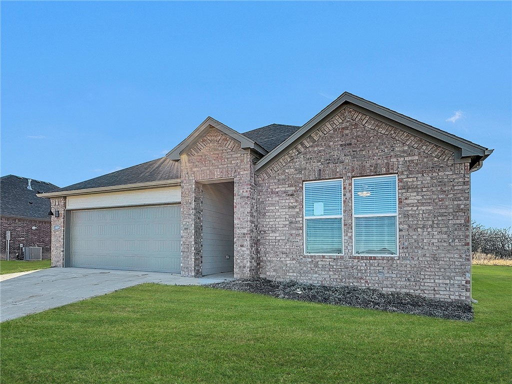 This Cali plan has 4 bedrooms and 2 bathrooms! Hylton Place is located close to the C.L "Charlie and Willie George" park that consists of walking trails, dog park, splash pad, ball fields and tennis courts. There is a grand combination dining room, kitchen and living room. This kitchen offers lots of cabinets, Quartz countertops, stainless steel appliances, a corner walk in pantry an oversized kitchen island with a sink that faces the living room. The living room is perfect for entertainment and will have a cozy electric fireplace. The private main bedroom is located at the back of the homes and features a spacious en-suite bathroom, complete with double vanity sink with quartz counters, walk-in closet and walk in shower. Luxury Vinyl plank flooring throughout! Fans in all bedrooms as well as living room! This home exterior will have 4 sides brick! Covered patio and a landscape package. Tankless hot water heater and more! Parcel number and taxes TBD.