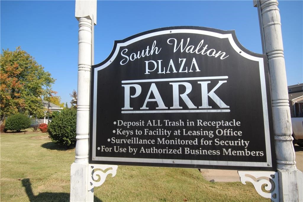Park complete with restrooms, gazebo and tennis/basketball court with lots of potential.