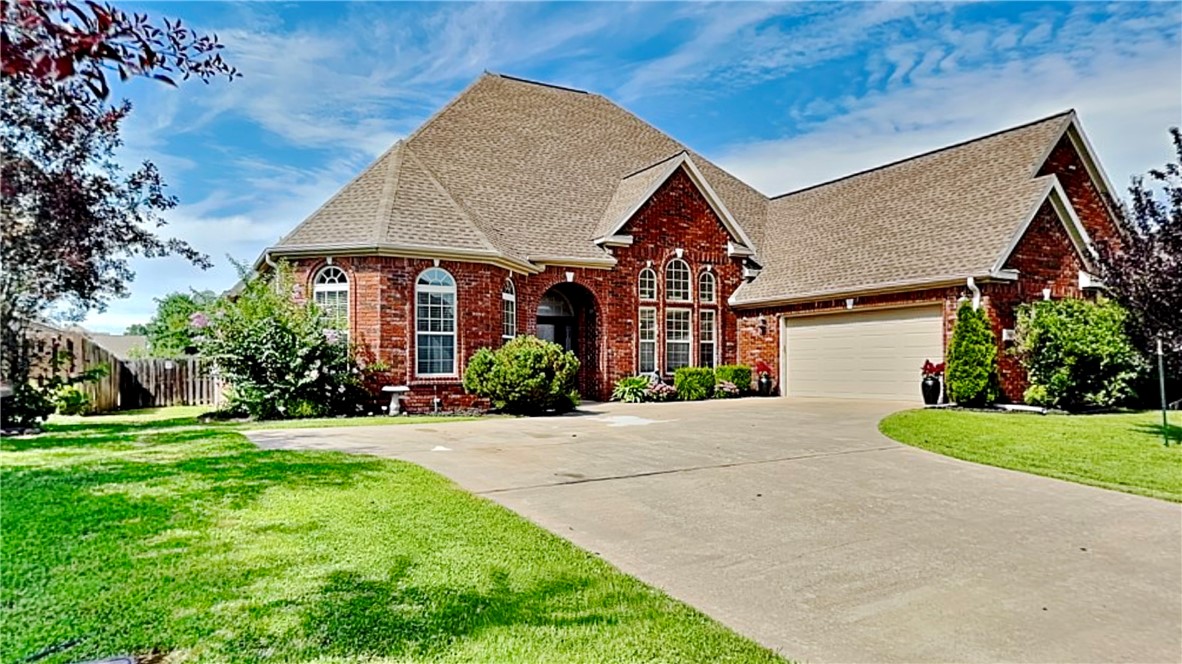 Welcome to your new home in Liberty Bell! This 4-bed, 3.5-bath home offers 3,533 sq ft of beautifully designed space. Enjoy a formal dining room with elegant trim, an office that could be a 5th bedroom with built-ins, two living rooms, and a main-floor primary suite featuring three walk-in closets. The kitchen includes new appliances and opens to a cozy hearth room with fireplace—perfect for casual living and entertaining. A staircase tucked away by the laundry room leads up to a spacious bedroom suite with a full bath and a walk-in closet. High ceilings and large windows fill the home with light. Other highlights include a side-loading 2-car garage, central vac, walk-out attic storage, level fenced yard, 3-year old HVAC, and a covered patio for outdoor living. Located in the Bentonville School District, minutes from shopping, dining, the pool, and Uptown Rogers amenities. This home blends elegance, comfort, and convenience—don’t miss it! View the virtual tour now and then schedule your in-person viewing!