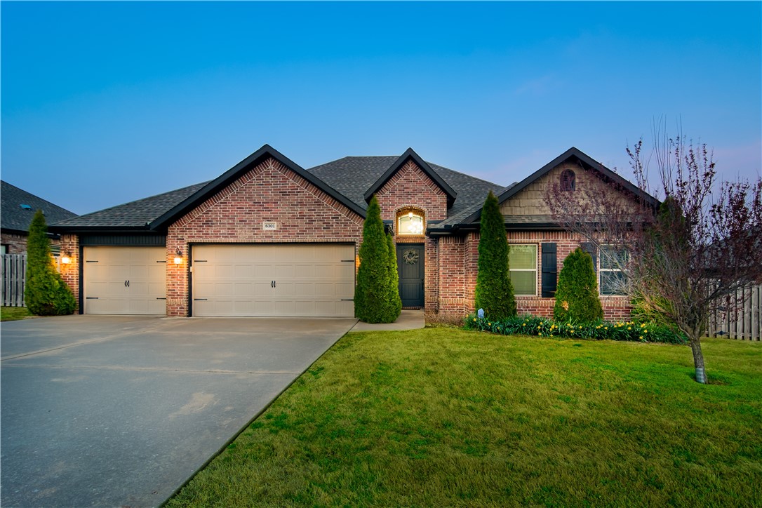Welcome Home to 6301 S 57th St in the highly sought after Iveys Subdivision. You are a short seven minute walk or two minute bike ride away from the brand new Mt. Hebron Park, where you will find pickleball courts, basketball courts, a dog park, splash pad, and more! This well-kept 3 bedroom, 2.5 bath all-brick home has been fabulously updated with new paint throughout the entire house (including cabinets and trim), new carpet, new cabinet hardware, and more. The open-concept design features hardwood floors in all shared living spaces as well as the spacious primary suite. The 3-car garage includes a storm shelter and has an extended bay for extra storage. Enjoy relaxing on the lovely covered outdoor patio which features an outdoor fireplace. Community amenities include a park and pool. Don't wait to call 6301 S 57th St home!