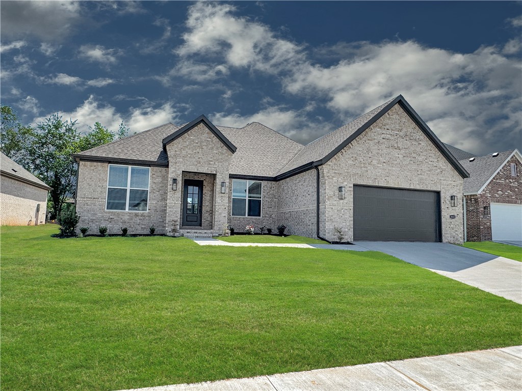 Pristine Princeton Plan in Henderson Park, located in Fayetteville! This Community is currently under construction and homes will be ready Spring 2024. Our homes will be 4-sided Brick. The Kitchen will have an oversized kitchen island, quartz countertops and 42-inch upper cabinets with top molding with an Upgraded Stainless steel appliance package. The Living room will have a Beautiful Gas Fireplace. LED lighting throughout! 2-inch blinds throughout! Ceiling fans! High efficiency air conditioner system with Programmable WI-FI thermostat! Tankless hot water heater! Covered Patio! Gutters included! Springdale Schools! Have your agent bring you to our Model home in the Henderson Park at 3307 E. Greystone in Fayetteville.