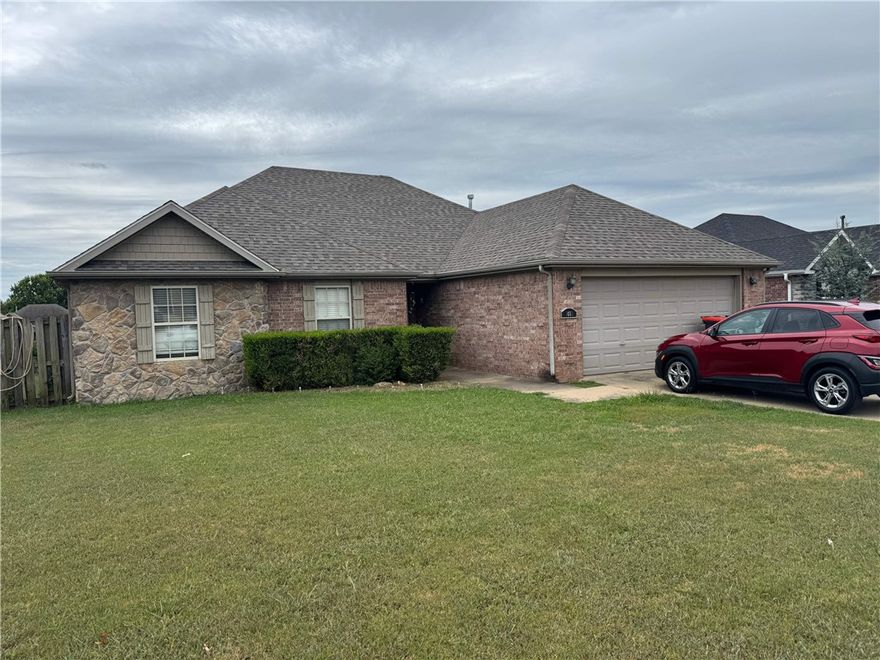 Step inside to discover a spacious home layout featuring 3 bedrooms and 2 full bathrooms. The interior boasts a welcoming feel with a cozy gas log fireplace in the living room and a walk-in closet in the master bedroom. The kitchen is equipped with modern appliances and offers plenty of counter space. House has new A/C unit. Seller financing available!