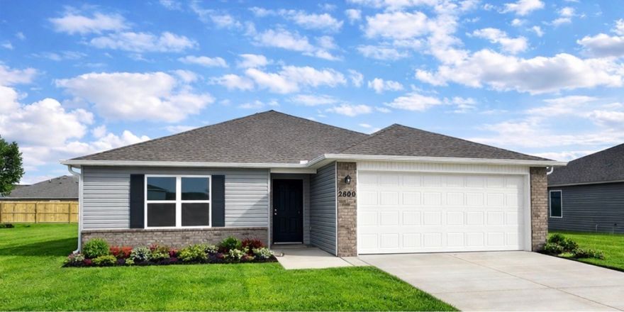 The lovely Ross plan is packed with curb appeal with its welcoming covered front porch and inviting front yard landscaping. This home features an open floor plan with 3 bedrooms, 2 bathrooms, an expansive family room, and an eat-in kitchen fully equipped with energy-efficient appliances, ample counter space, and a roomy pantry. Plus, a covered entryway. Learn more about this home today! *Photos are of similar model