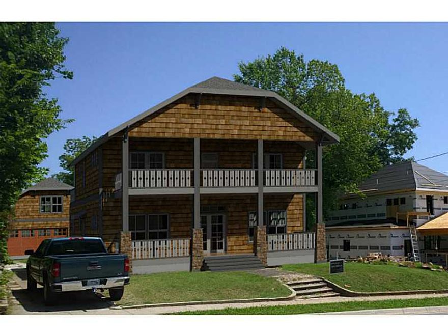 Mark Zweig, Inc. complete renovation with 3 bedrooms, 3 baths, a separate office, cherry wood floors, wood interior doors, custom designed kitchen, 2 story front porch/deck, garage with pass-through to ally in back, 2 gas log fireplaces, large eating bar,All located less than 1 block from Dickson Street, a few blocks from the library & downtown square and just east of the University of Arkansas. 763 sq.ft. of the total sq.ft. in garage apartment. Additional pool house option available at additional cost.