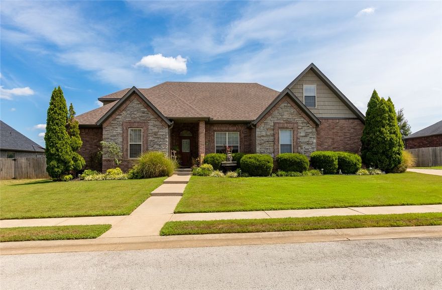 (Seller is offering up to $10,000 towards buyer's closing costs as well as up to $1500 towards a home warranty) Step into the charm of 340 Baker Street, a stunning home that blends spacious elegance with meticulous care. Move-in ready, this gem reflects the seller’s pride through its pristine finishes and thoughtful upkeep, offering effortless comfort. Expansive rooms and abundant storage simplify daily living, while the show-stopping media room—boasting a 120" screen and surround sound—promises epic movie nights and thrilling game days. The fenced backyard ensures privacy and security, with a delightful back porch perfect for quiet mornings or vibrant gatherings. NWA biking fans will love the proximity to the Baker Hayes Urban Trail System. Featuring five bedrooms and a dedicated office, this home marries style and practicality. Nestled in Pea Ridge, where small-town charm meets growing commercial convenience, this lovingly cared-for residence is ready for you to make it your own!