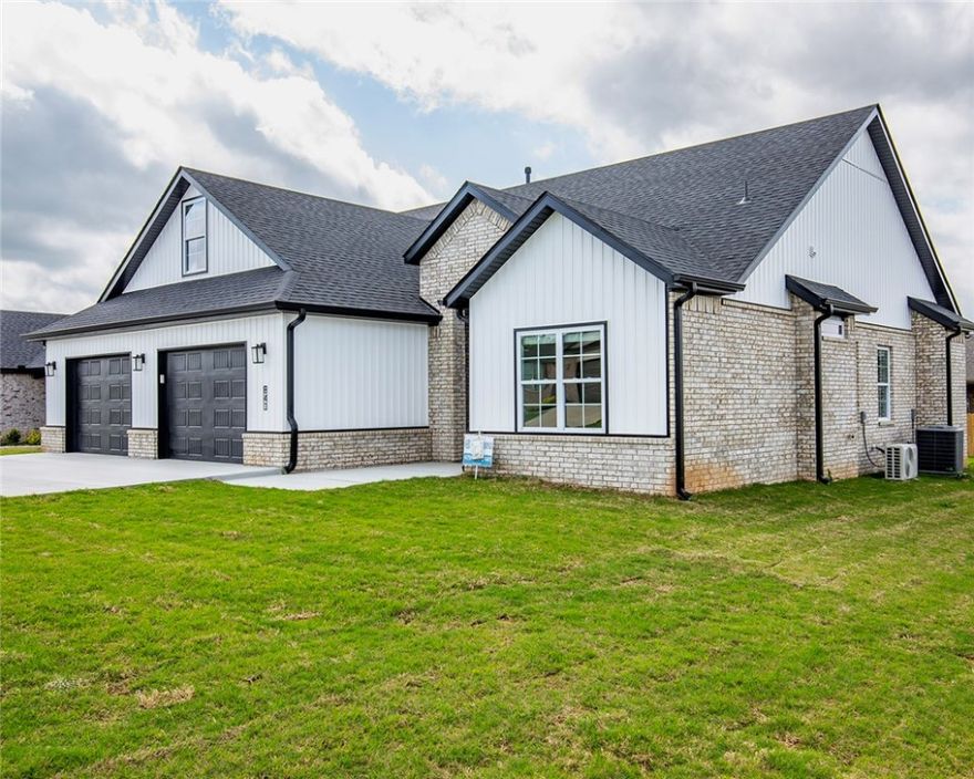 Hot off the press - look this one over! This brand new, beautiful 3 BR, 2 BA brick home has so much going for it! It is on a large privacy-fenced corner lot with all you could want inside and out! It is extremely appealing inside and out with fantastic colors and finishes. The main floor is all luxury vinyl plank flooring, split floor plan, gas log fireplace, energy star appliances, covered patio, blinds, gutters and more! The carpeted stairwell leads up to a large bonus room upstairs that could be a playroom, craft room, office or whatever you need (it also has its own HVAC unit!). A must see!