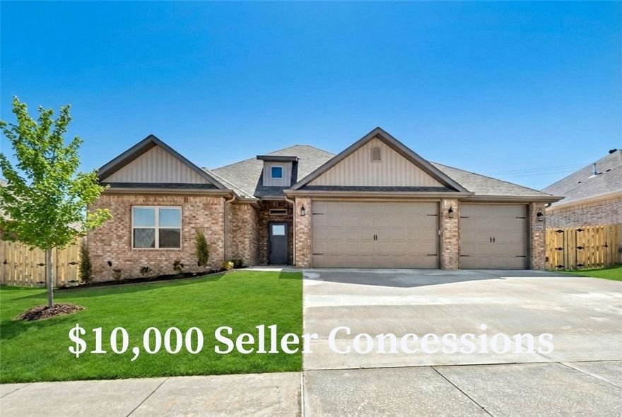 Wellington Hills is a fantastic place to reside! The Sheffield is an open floor plan with three bedrooms and 2.5 bathrooms. It is perfect for spending quality time with your loved ones. The kitchen's custom cabinets, granite countertops, and stainless steel appliances are fantastic things about this home. It has a 3-car garage, fence, gutters, and a covered patio! House is still under construction. Pictures are of a similar plan and finish. Taxes are based on land only.