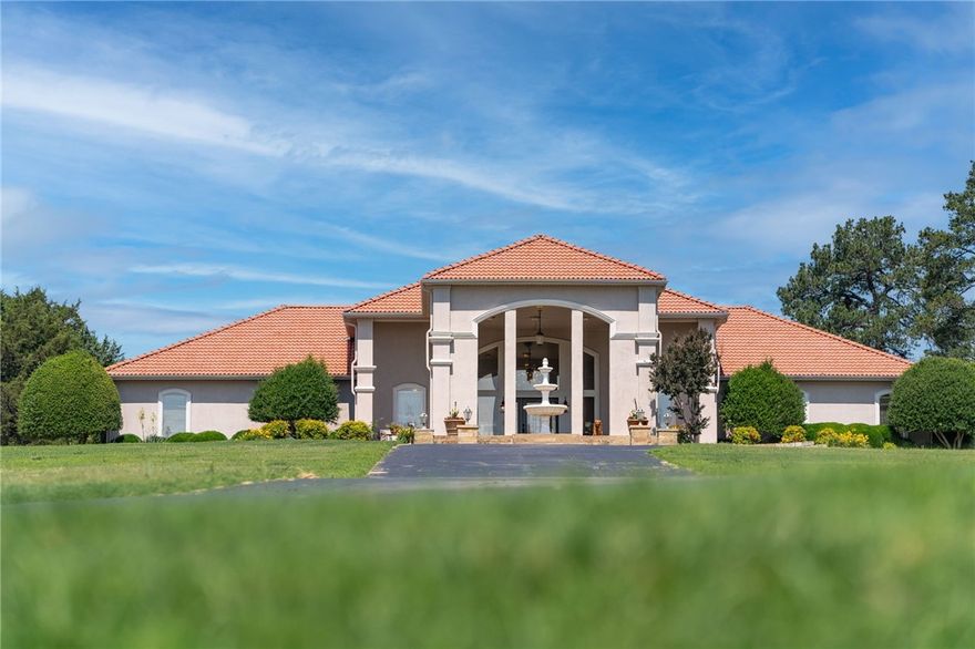 Auction 06/28/2024 at 11:00 AM
This exquisite property has everything you could ask for! The home boasts 5,316 square feet, 4 bedrooms, 4.5 bathrooms, a heated pool, a 6-car garage (heated and cooled), and much more! This luxury estate sits on approximately 144 acres and features metal pipe fencing throughout, multiple ponds for livestock, a private gated drive with easy access to I-40, a horse barn with a riding arena, and two large warehouses. Don't miss the chance of a lifetime to bid on this property on June 28th at 11:00 AM. 
10% buyer's premium