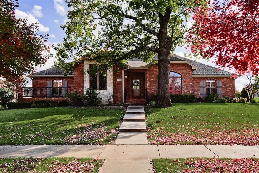 Beautiful 4 bedroom home located in one of the most desirable neighborhoods in the area. Custom cabinets in kitchen and granite counter tops.  Custom built outdoor grilling area. 2 fireplaces. Close to bypass