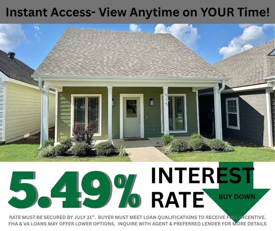 5.49% INTEREST RATE/BUY DOWN! Unbeatable location near Crystal Bridges Museum, the Alice Walton School of Medicine, Downtown Bentonville & Walmartās new campus. Enjoy a vibrant community with top-tier amenities, including a clubhouse, pool, pickleball court, dog park, yard maintenance & access to the countries top premier mountain biking trails. Staged home! Faulkner floor plan boasts LVP flooring, crown molding, blinds, ample storage & quality throughout. The living room & dining area offer a seamless open floor plan, perfect for entertaining, with abundant natural light & smooth flow into the chefās kitchen. Chefās kitchen features 3cm granite countertops, Frigidaire stainless steel appliances, refrigerator, a pantry, tons of storage & abundant natural light. Spacious primary suite includes a perfect ensuite bathroom with walk-in tile shower, double sinks, & large walk-in closet. Patio perfect for entertaining! Oversized garage with ample storage.