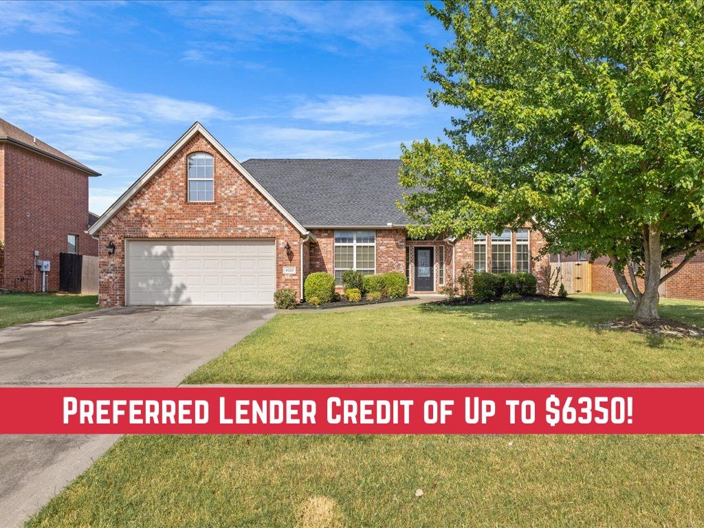 Recently updated with all new interior paint & modern ceiling fans. Truly move-in ready! You'll love the new look! Beautifully maintained & close to the Bentonville Community Center, Greenway trails, & top-rated Bentonville schools. Open-concept living w/ granite countertops, a gas range, island, hardwood floors, pantry, & refrigerator to convey. Off the kitchen is a formal dining room, or use as a home office. The main level includes the primary suite w/ a spa-like ensuite bath—complete w/ a soaker tub, dual vanities, walk-in closet, & private access to a covered back patio. Two addt'l bedrooms & full bath complete the first floor. Upstairs, is a HUGE fourth bedroom & full bath, & a bonus room offering the perfect hangout space. Grill outside under the covered patio & fully fenced backyard. New roof 2022. Residents have access to a clubhouse, pool, playground, & basketball court. Not to mention our preferred lender credit of up to 1% of purchase price to help buy-down your interest rate or pay your closing costs!