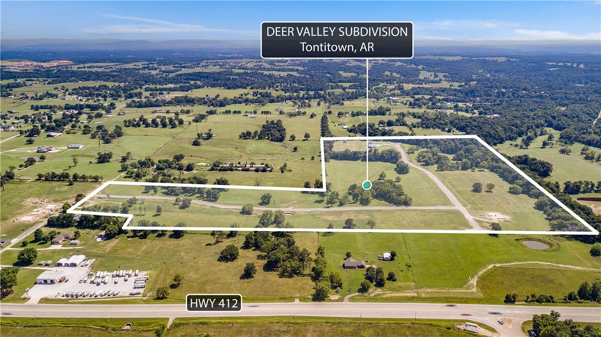 Beautiful Subdivision located just west of Tontitown. Lot sizes range from 1.22 acres to 4.41 acres! There are very few subdivisions available like this. Rural atmosphere but near shopping and restaurants. The S/D has great Covenants that protect the ownerās property values.