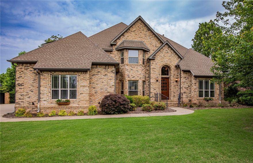 Discover the perfect blend of functionality and beauty in this immaculately maintained home in Pinnacle Country Club. Set across .50 luscious acres, with mature trees, evergreens and landscaping to create a backyard of solitude, including the perfect spot to put in your own pool.  Enter from the front door to soaring living room windows that allows natural light to flow throughout the home, an eat in kitchen, pantry, mudroom and living area with access to a spacious covered deck. From the deck, follow the stone path to a rock patio to enjoy the outdoors. Upstairs offers 3 bedrooms and 2 full baths with plenty of extra storage. This home has enjoyed meticulous care and has new HVAC units within last 2 years. Enjoy all this gated community has to offer with tennis, golf, pickleball, restaurants, bars and a gym - all within walking distance to Pinnacle Promenade, the AMP, shopping, Top Golf and a thriving active community.