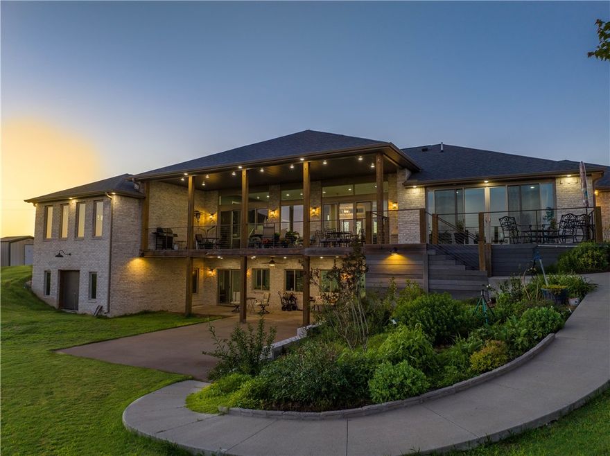 Beautiful country estate on 10 acres. Private with great views less than 3 years old.