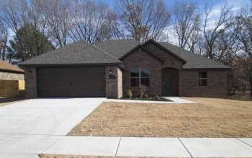 This beautifully designed 3-bedroom, 2-bath home offers both comfort and style, featuring elegant granite countertops and custom cabinetry that bring a polished, high-end feel to the kitchen and bathrooms. The spacious master suite includes a generous walk-in closet, providing ample storage and organization, while the cozy fireplace in the living area creates a warm, inviting atmosphere perfect for relaxing or entertaining. Step outside to enjoy a covered patio ideal for year-round outdoor living, overlooking a fully fenced yard that ensures privacy and security. Conveniently located near local schools, this home combines modern amenities with everyday practicality, making it an excellent choice.