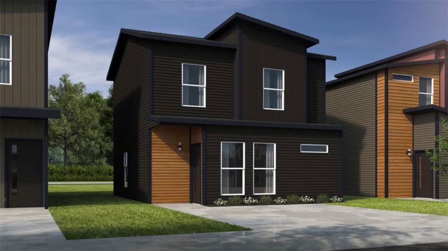 The 1100 Bungalow floor plan is a 2 bed, 2 bath 1100 square foot home that provides a safe, modern, and tranquil place for buyers to call home. LVP flooring and carpet in your home with durability and style. Created with the first-time homebuyer or savvy investors in mind, residents can be situated within walking distance of exciting neighborhood amenities, premier school districts and downtown life in Northwest Arkansas.
Taxes subject to change based on new construction.