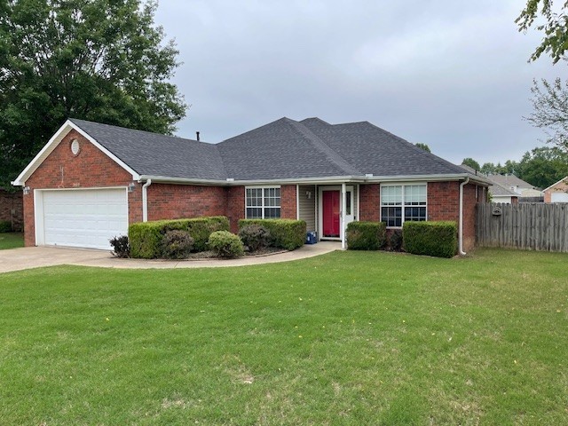 Charming 4 bed, 2 bath home in Springdale! Features include a cozy fireplace, open living space, and a covered back deck perfect for entertaining. Enjoy a private, fenced backyard and a 2-car garage. Conveniently located near schools, Walmart, dining, Springdale Aquatic Center, and Arvest Ballpark. Quick access to major roads and local amenities. Don’t miss this well-maintained gem in a great location! ** $250 non-refundable pet fee per pet.**