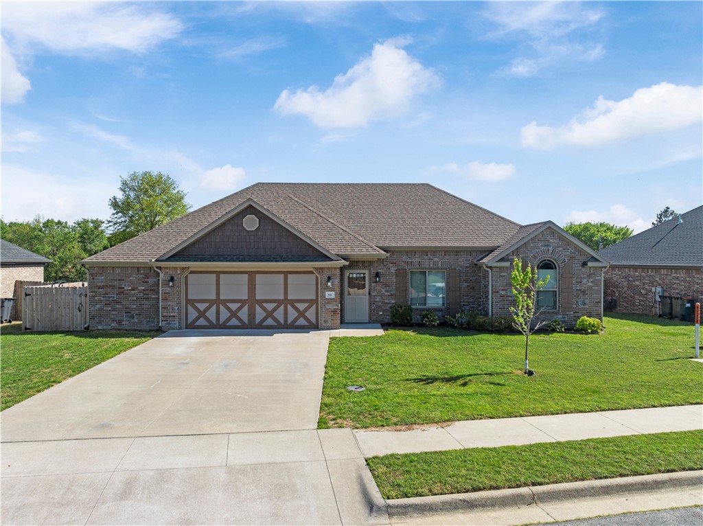 You are in for a treat! This 2019 all brick home just listed for sale! Meticulously maintained 3 bedroom 2 Bath home offers a 2.5 car garage, double sided fireplace from living to kitchen, granite countertops, and so much more! Primary suite offers double vanity sink, large walk in tiled shower, and a huge walk in closet. With accepted offer, all appliances convey. This one is completely turn key and ready for move in! Schedule your showing today.