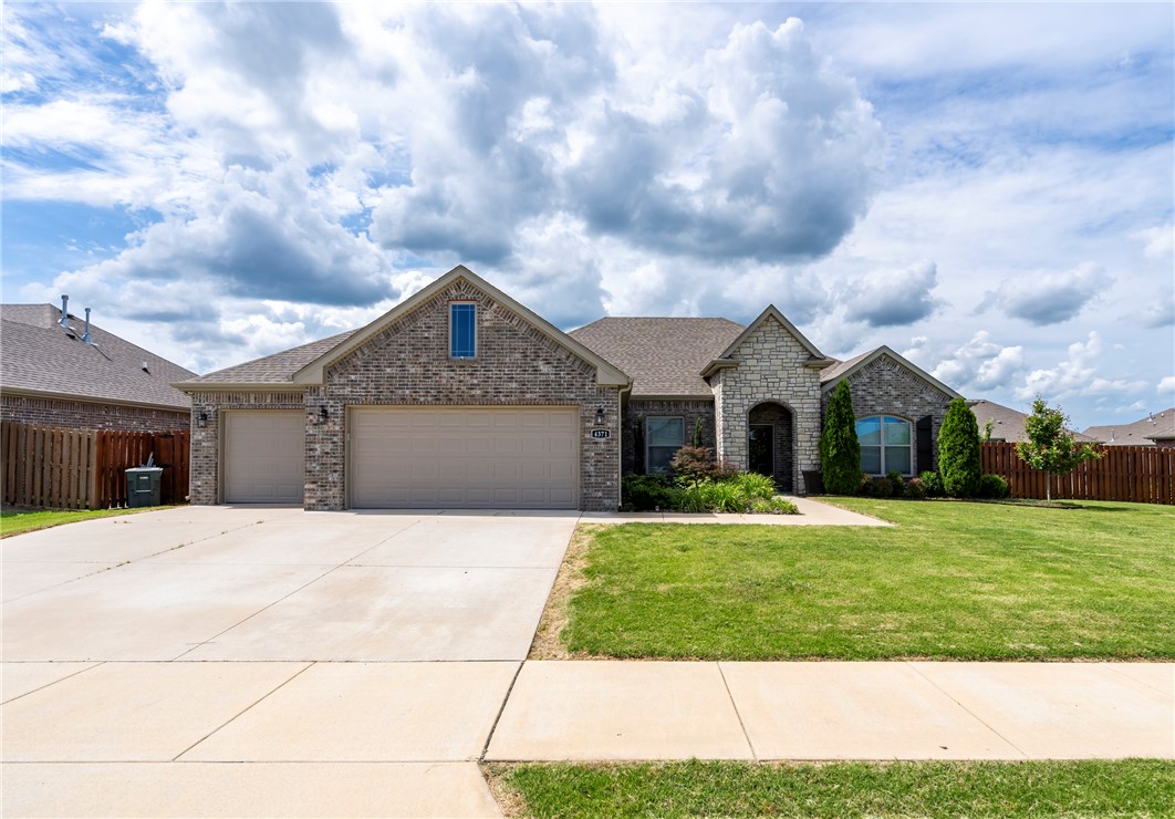 Beautiful 2152 sqft 4 bed 2 bath home in a great neighborhood and location! The home has a larger than average lot for neighborhood. Home features a 3 car garage, nice office, nice wood beams on the living room ceiling and no carpet in the bedrooms! Privacy fenced backyard with a covered patio for entertaining!