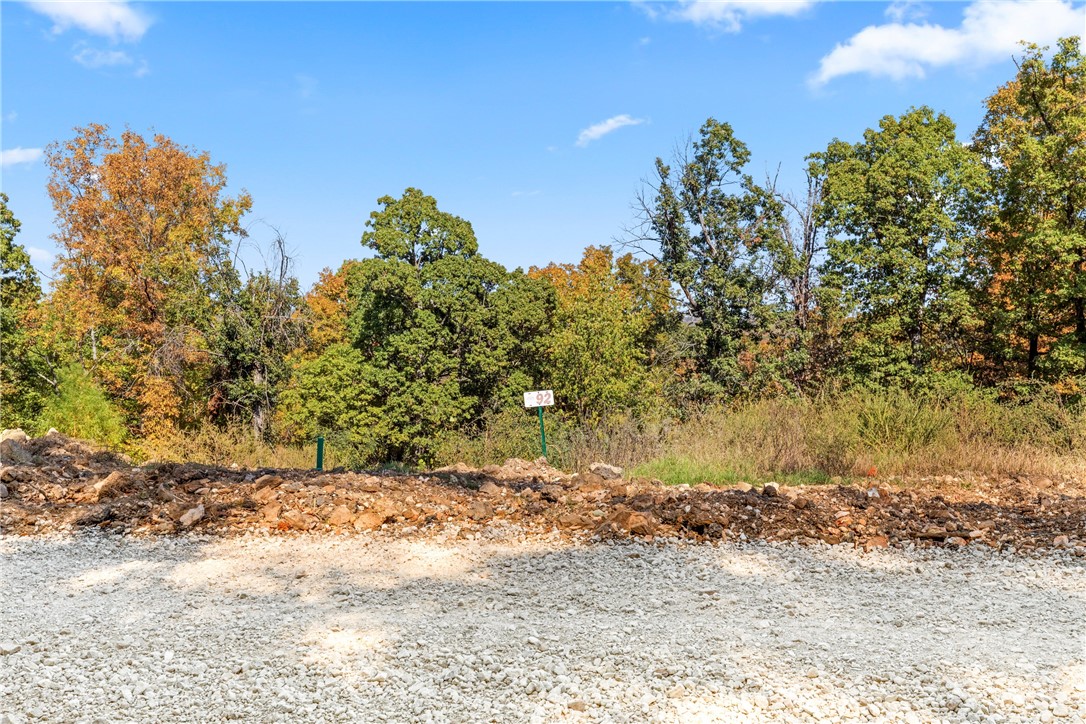 Lot 92 (1.0 m/l ac) of Round Mountain Estates provides the seclusion you have been wanting. This larger lot is perfect for a walkout basement and has exceptional northern views, all the way to Missouri. RME is a new, master planned, exclusive subdivision located 10 minutes west of Harrison, AR. The following utilities are already on site making the building process much easier for you; natural gas, fiber optic internet, electric, public water, and sewer. Interested in your family seeing the star lights instead of those city lights? RME is what you've been searching for! RME features a 350 +/- acre common area for its residents that includes a stocked fishing pond, Kissing Rock trail, natural springs to explore, Baby Canyon trail, incredible bluff lines to climb, and views for hundreds of miles that will not only take your breath away but will forever be etched in your memory! Neighborhood amenities coming soon.