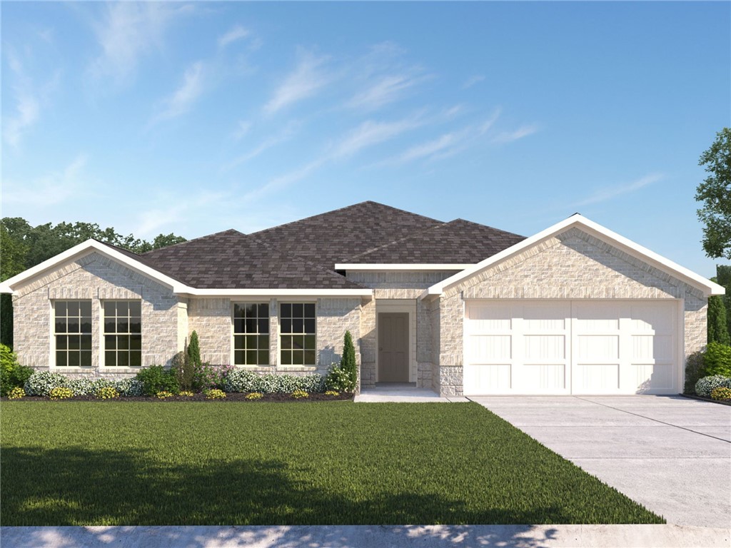 Exquisite Eureka Plan. Find your new home in Northwest Arkansas in Hudson Heights in Prairie Grove, located about 10 minutes west of Farmington. This neighborhood will have beautiful homes with lovely floorplans. Kitchens will have beautiful Quartz Kitchen countertops, stainless steel appliances, and a stainless steel undermount kitchen sink with a pull-out faucet! Bedroom one will have a ceiling fan, quartz counters with dual sinks, oversized Walk in Shower and a walk-in closet. Home will be 4-sided brick, covered patio (per plan), tankless gas hot water heater! Parcel and Tax TBD.
Eureka Plan 4 bed/ 2 bath/ 2 car Garage