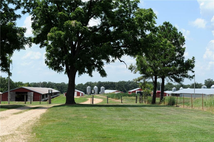 Premium Tyson contract for 7 pound broilers in 8 barns (40x400) built 1994 produces about $320,000 gross annually. Propane and well water. New spark brooders, new water lines, new cool cells, new wiring and new controllers put in all barns 2011. New well pump in 2017. Home is 3 bed and 1 bath and was completely remodeled inside in 2011. Nice clean farm ready for a new owner!