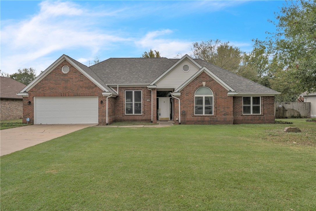 This well-built 3-bedroom, 2-bath home offers comfort and functionalityāall on one level. Inside, youāll find 9-foot ceilings, new luxury vinyl plank flooring, and timeless touches like crown molding, a tray ceiling in the dining room, and wainscoting in the entry and hallway. The living room features custom built-ins and a gas log fireplace, creating a warm, inviting centerpiece for everyday living. The kitchen offers granite countertops, Whirlpool stainless appliances, abundant storage, and both an eat-in area and a formal dining space. The primary suite includes a whirlpool tub and walk-in shower. Outside, enjoy a private fenced backyard with a doggie door leading from the third garage bayāideal for a golf cart, storage, or a pet room. The attached two-car garage adds convenience and easy access. Recent updates include the roof and windows. Located close to Lake Fayetteville, walking trails, and the Food Truck Park, this home has been lovingly maintained and is ready for a light refresh to make it your own.
