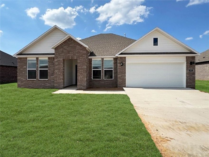 Wonderful Warren plan in Goose Creek Village, an impressive subdivision where quality and affordability meet in the heart of Farmington. This home features gorgeous quartz kitchen countertops, stainless steel appliances and a walk-in pantry (per plan). 42-inch upper cabinets with top molding and soft close cabinet doors. Private bedroom one includes a lovely en-suite with quartz counter tops, double sinks, walk-in shower, and walk-in closet. Living room will showcase a beautiful modern Electric Fireplace. These homes feature ceiling fans in all bedrooms and living room! Each home exterior will have brick and Hardie® siding per plan! Covered patio (per plan). Garage Door opener! Taxes and Parcel # TBD. Single-story plans feature Luxury Vinyl plank flooring throughout!