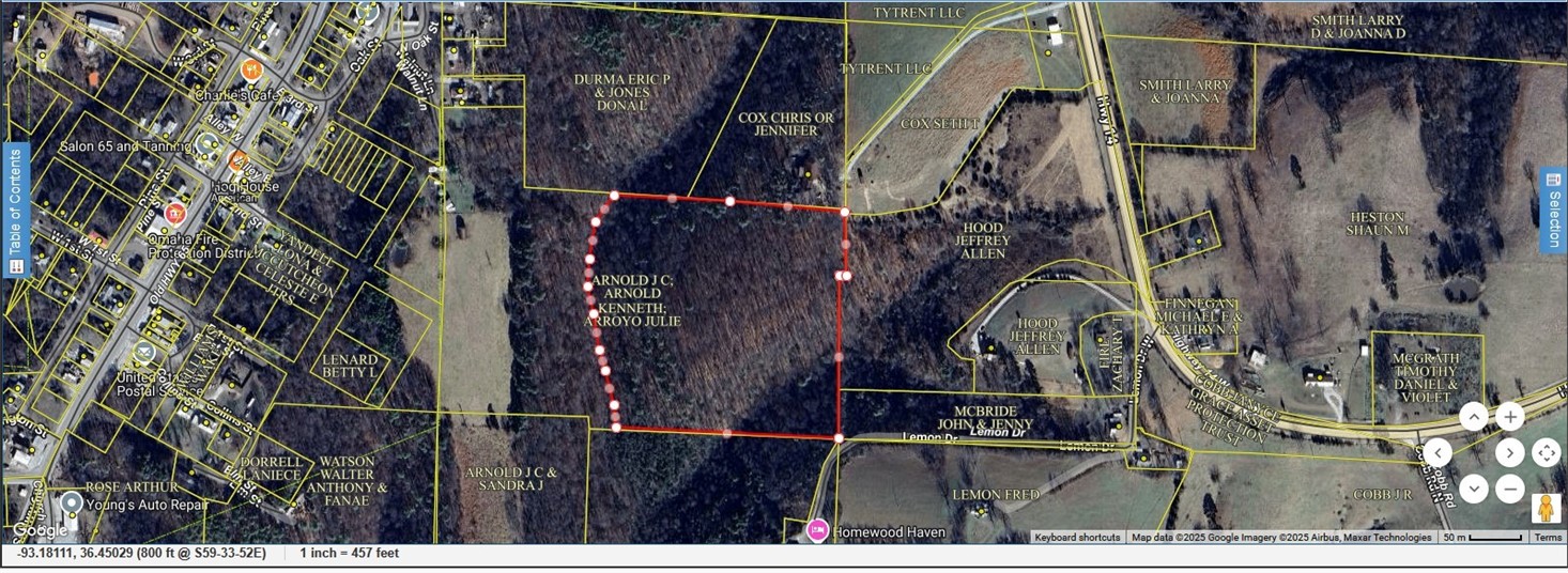 13.26 acres for sale in Omaha, Arkansas. Recently surveyed. Parcel spilt to come.