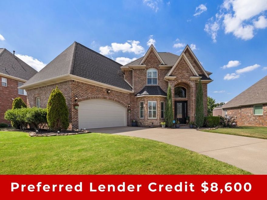 $8,600 preferred lender credit available!
 Wake up to the game you love and lifestyle you dream of! This Shadow Valley all brick home backs to the #5 tee box and offers the perfect blend of comfort and country club amenities. Upon entering, you're greeted by an elegantly designed formal dining room, vaulted ceilings, and custom built-ins. The kitchen is a chef's delight, offering abundant light quartz counter space, stainless steel appliances including a double oven, and a convenient walk-in pantry. Upstairs, is the perfect layout with a jack & jill bedroom set up, a third separate bedroom with connecting full bath and an amazing bonus room complete with additional built-in storage. Enjoy an active community with unmatched amenities such as a Clubhouse, Golf Course, Tennis Courts, Fitness Center, Restaurant & Bar, Pool, Playgrounds, pickleball, and Basketball Court. This home is a mere 7-minute drive from Pinnacle Hills, offering shopping, dining, and more.